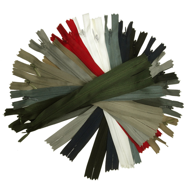 زیپ 20 سانت مخفی مدل Y7850 بسته 14 عددی